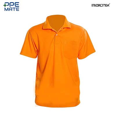 MICROTEX DryMax เสื้อโปโลแขนปล่อยคอปกผู้หญิง สีส้ม